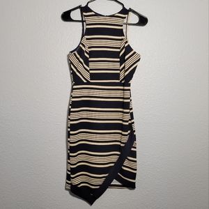 Iris Navy and Tan Dress - Size Medium